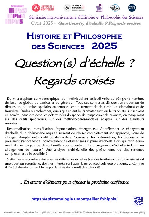 Détails de la prochaine conférence