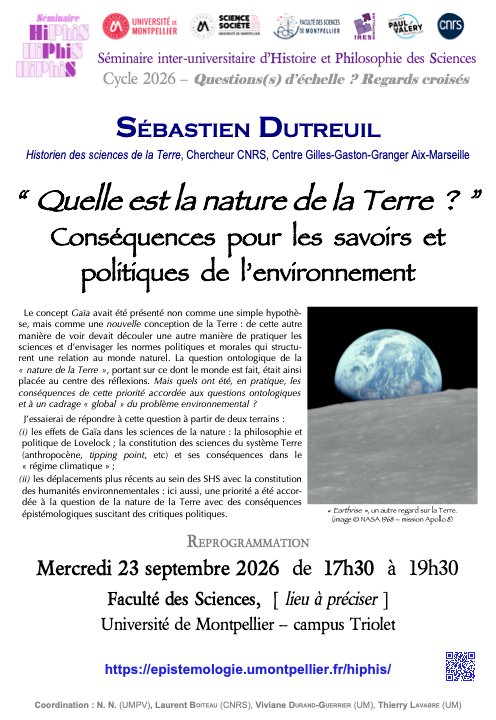Détails de la prochaine conférence