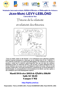 Affiche HiPhiS 2013-02-19 J.-M. Lévy-Leblond